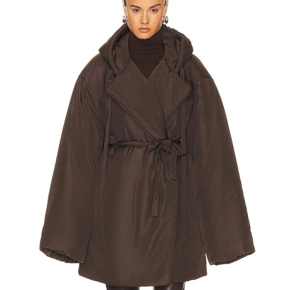 Norma Kamali Hooded Sleeping Bag Car Coat